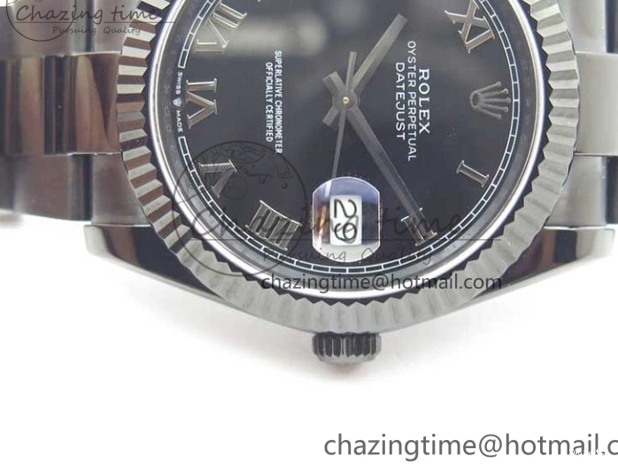 41 on Bracelet VRF A3235 DateJust Markers All Dial Edition Oyster Black Roman PVD PVD Best Black 0204